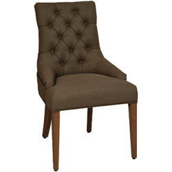Neptune Henley Upholstered Linen Dining Chair Oak